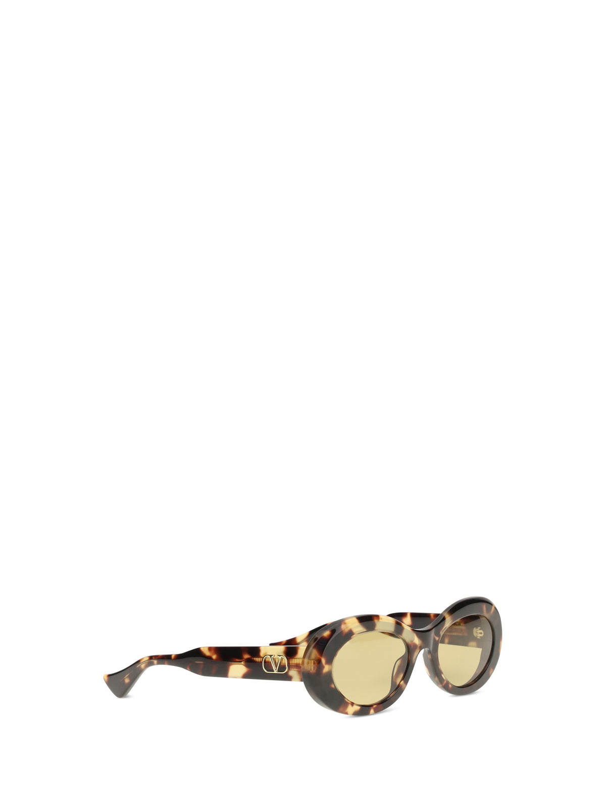 Valentino Garavani VG0057S Oval Sunglasses - Havana-Havana-Brown