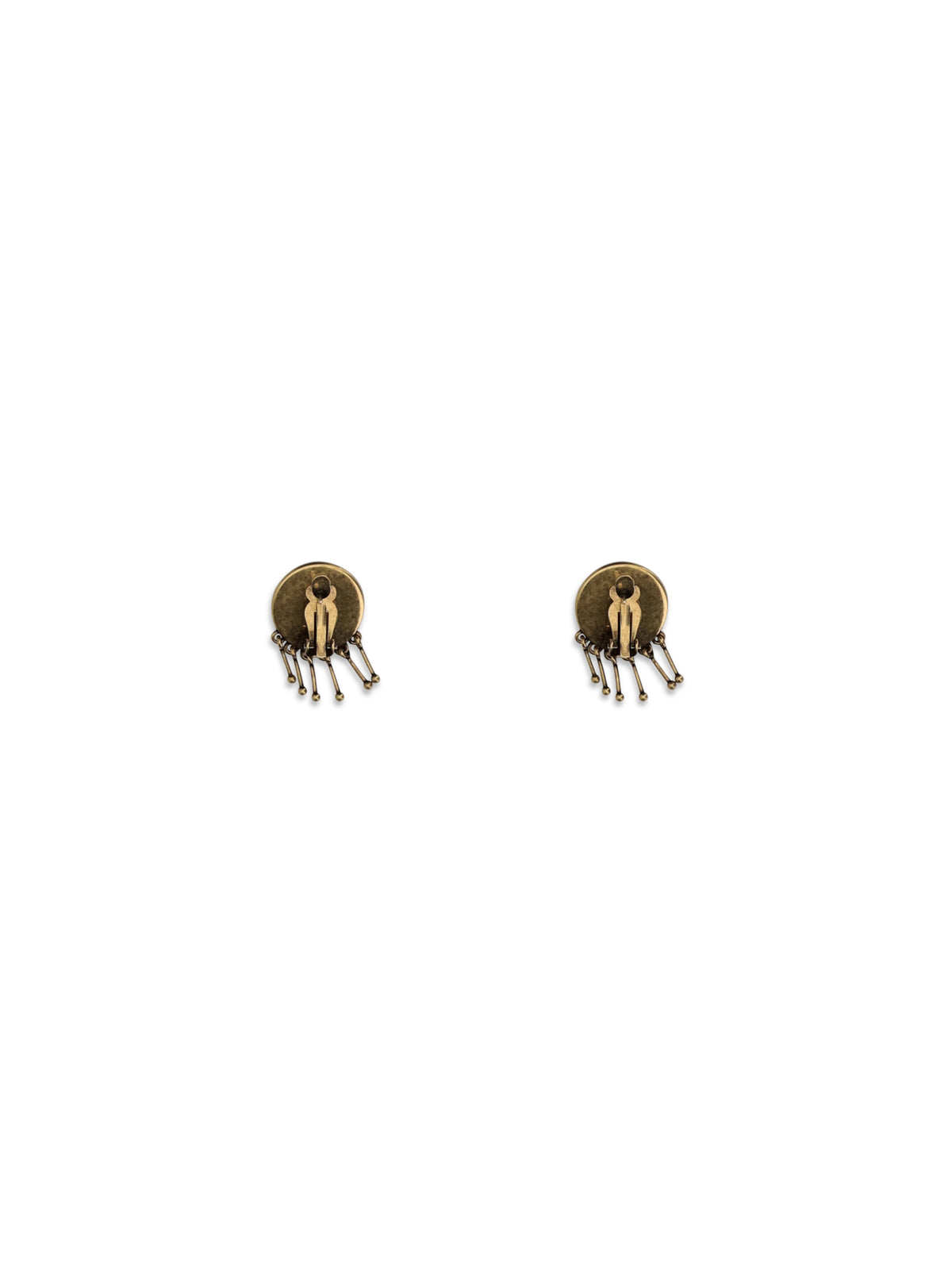 Versace Medusa Clip-On Drop Earrings - Gold - Palladium