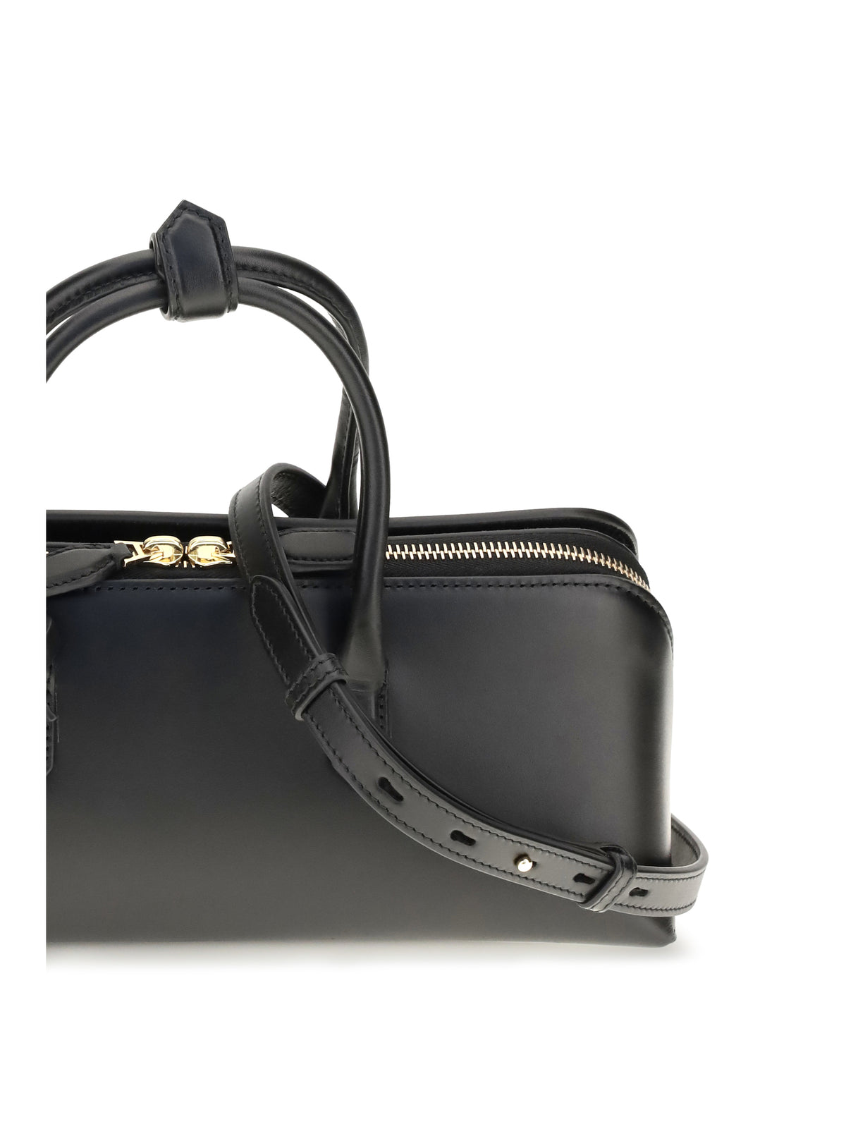 AlaïA Small Delta nubuck Handbag - Noir