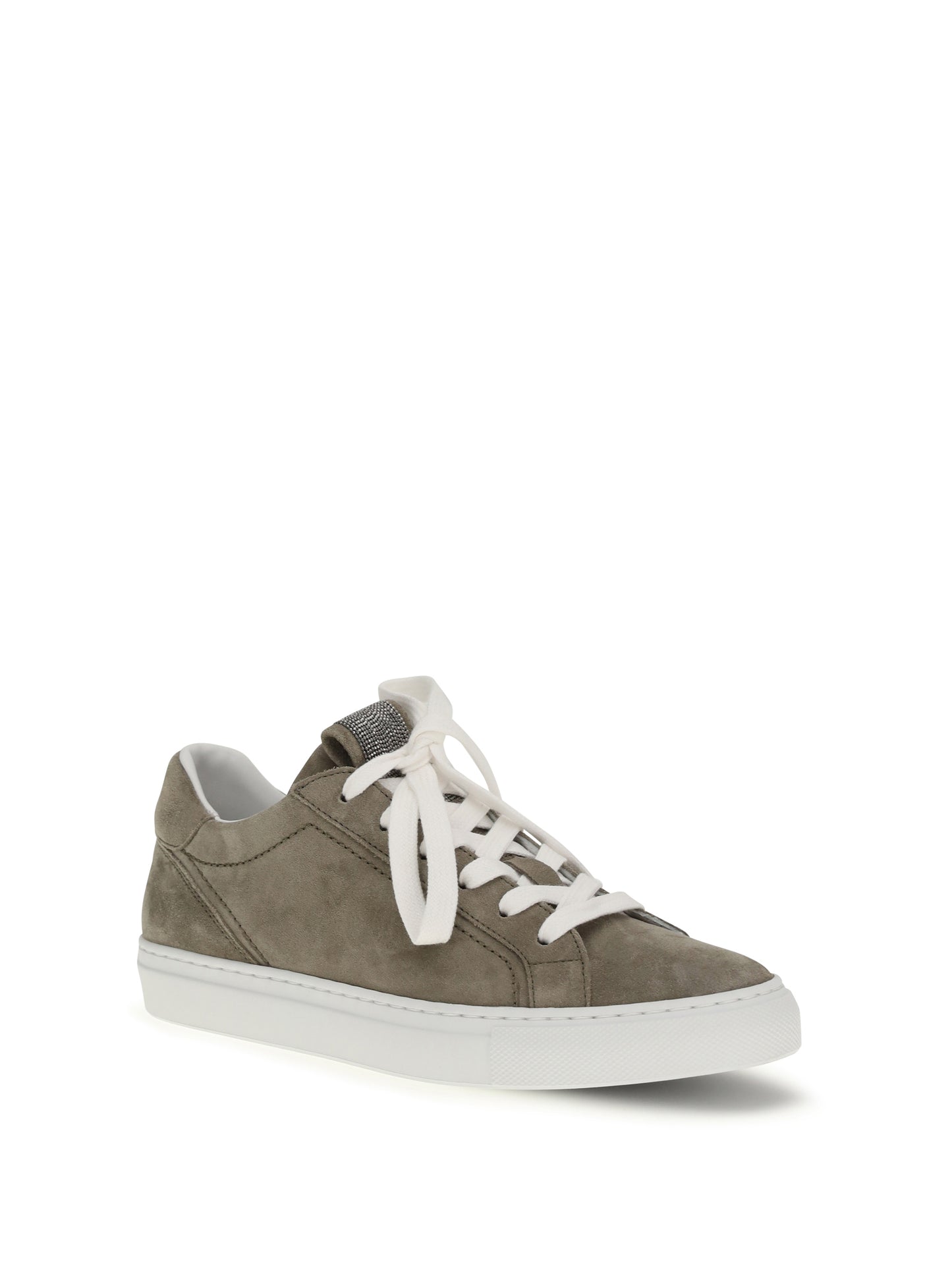BRUNELLO CUCINELLI Suede Sneakers with Precious Loop