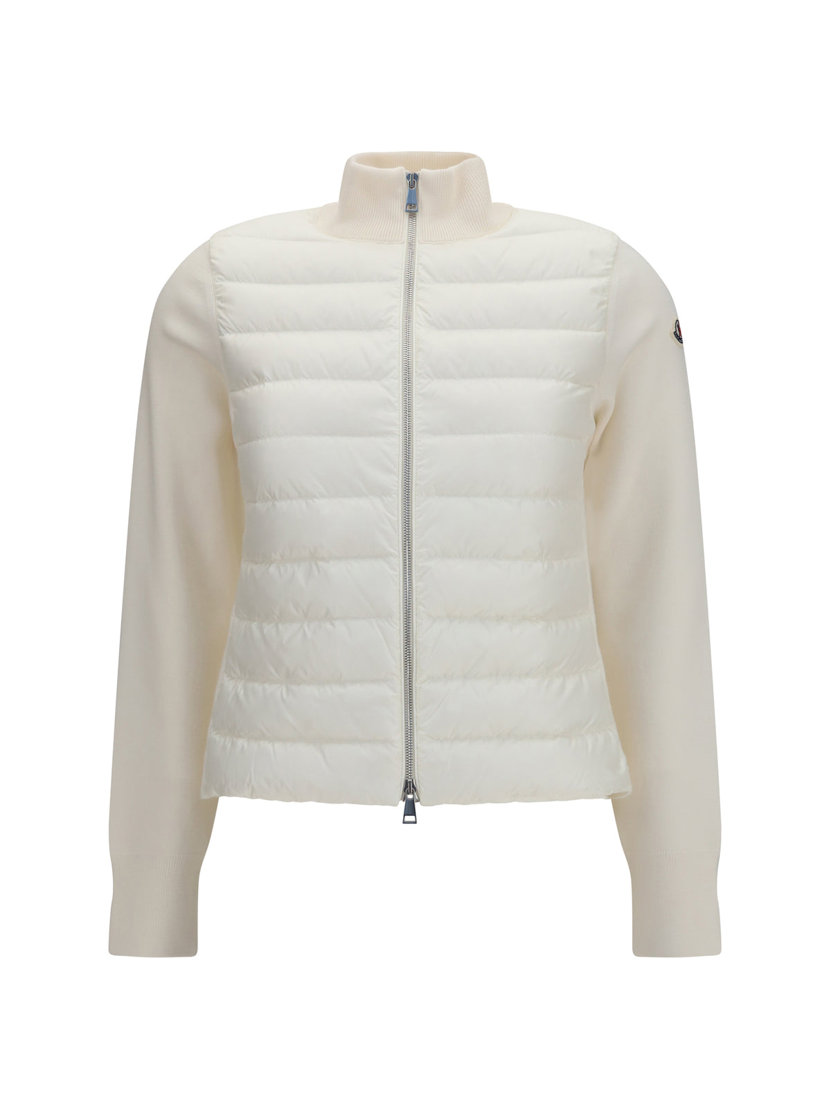 Moncler Quilted Knit Cardigan - White