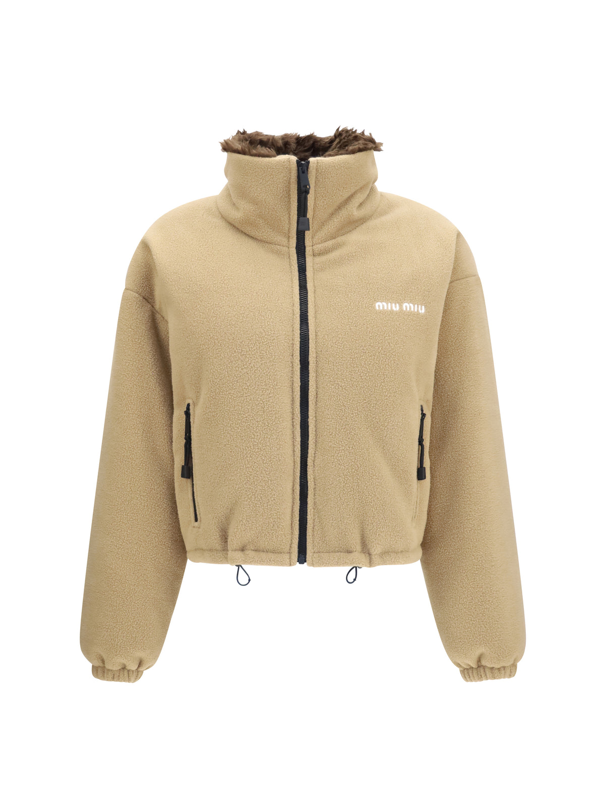 Miu Miu Fleece down Jacket - Camel