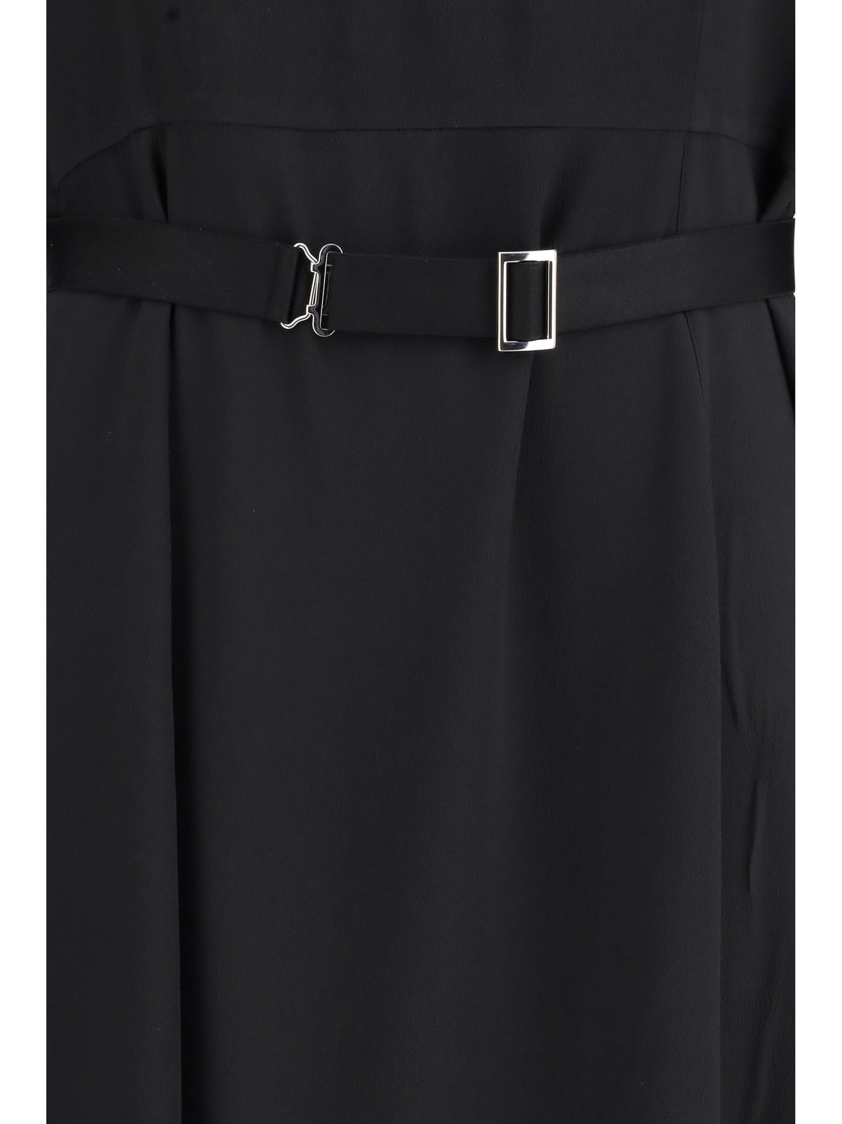 Prada Wool and silk midi Dress - Black