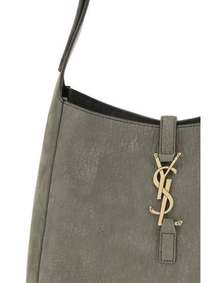 SAINT LAURENT 5 À 7 Supple Shoulder Bag in grained nubuck