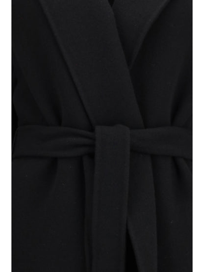 The Row Ciara wool and cashmere Coat - Black