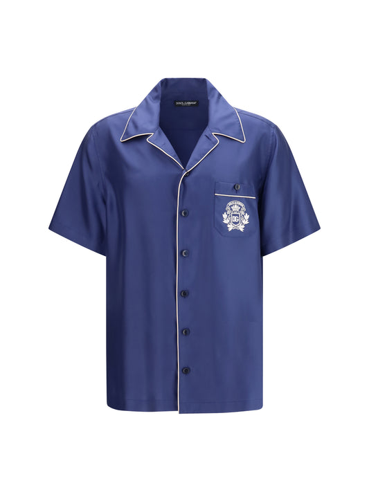DOLCE & GABBANA Hawaii piping-embroidered Shirt