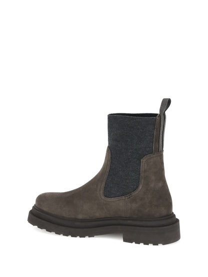 BRUNELLO CUCINELLI Suede Ankle Boots