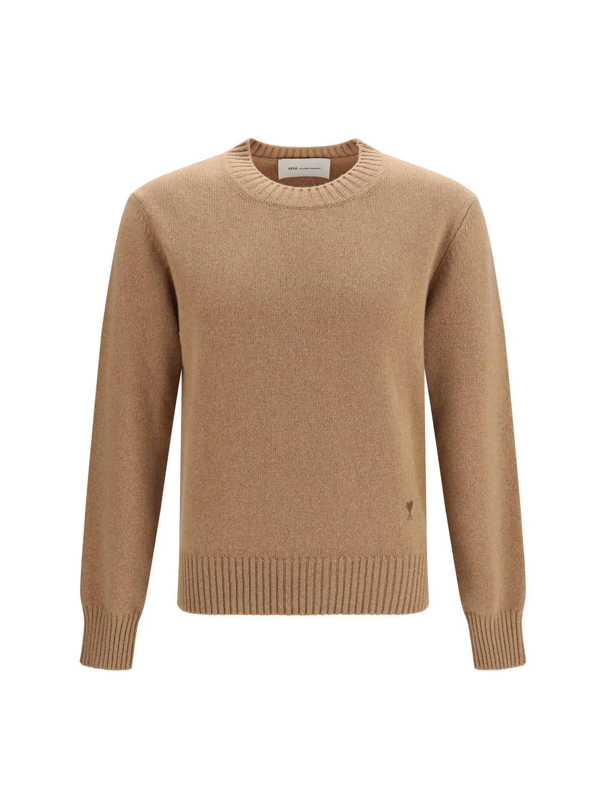 Ami Paris Cashmere and wool blend Sweater - Camel