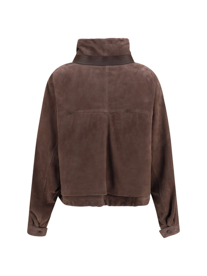 Loewe Suede goat leather Jacket - Dark Brown