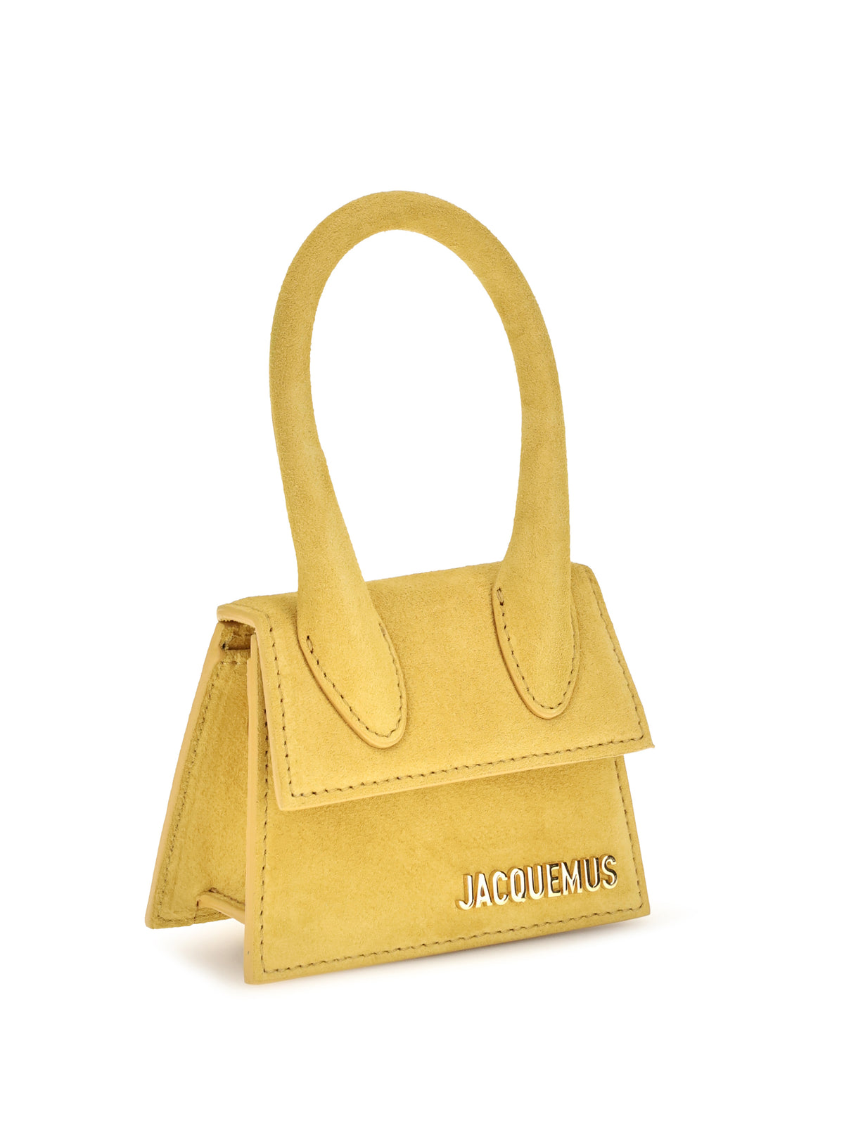 Jacquemus Le Chiquito mini leather Top Handle Bag - Dark Yellow