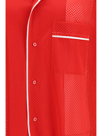 MOSCHINO Technical mesh Shirt with reversed 22 print