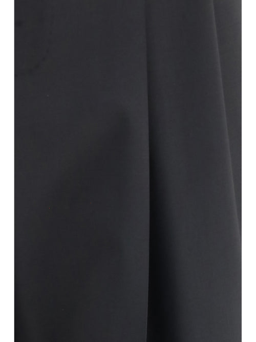 Dolce & Gabbana Wide-leg wool blend tailored Pants - Black