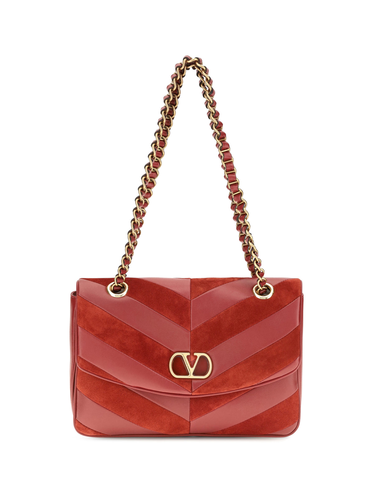 Valentino Garavani Djuna Shoulder Bag - Russet Red