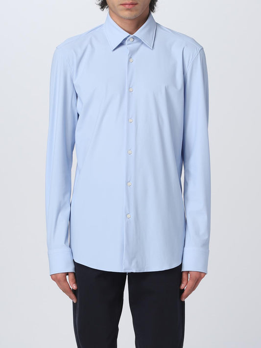 Boss Shirt Men Gnawed Blue