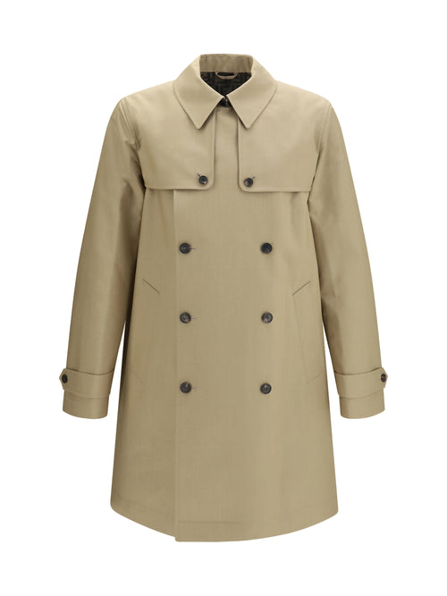 Fendi Mackintosh fabric Trench - Corda+Tabacco