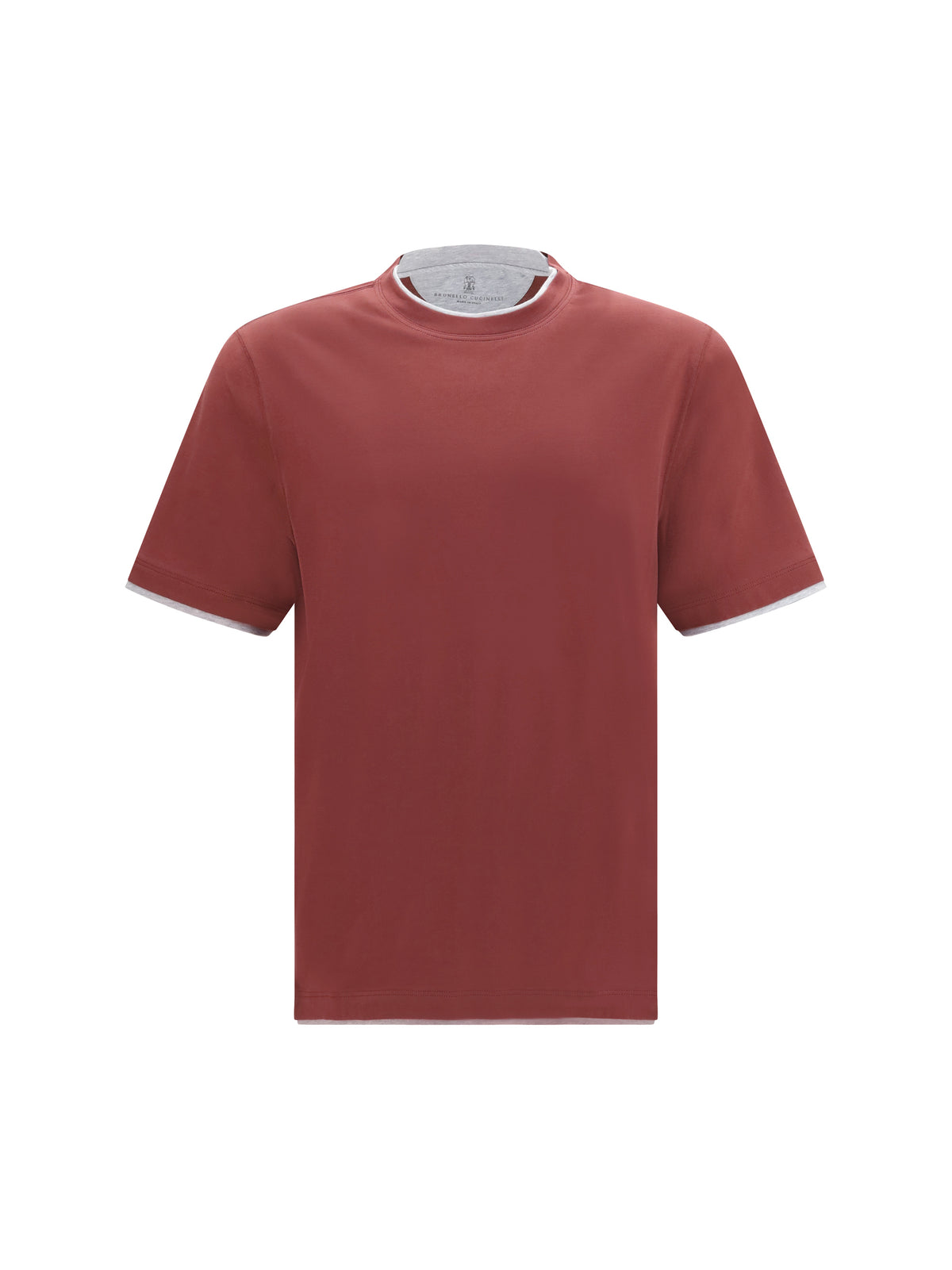 Brunello Cucinelli Cotton T-shirt - Lava