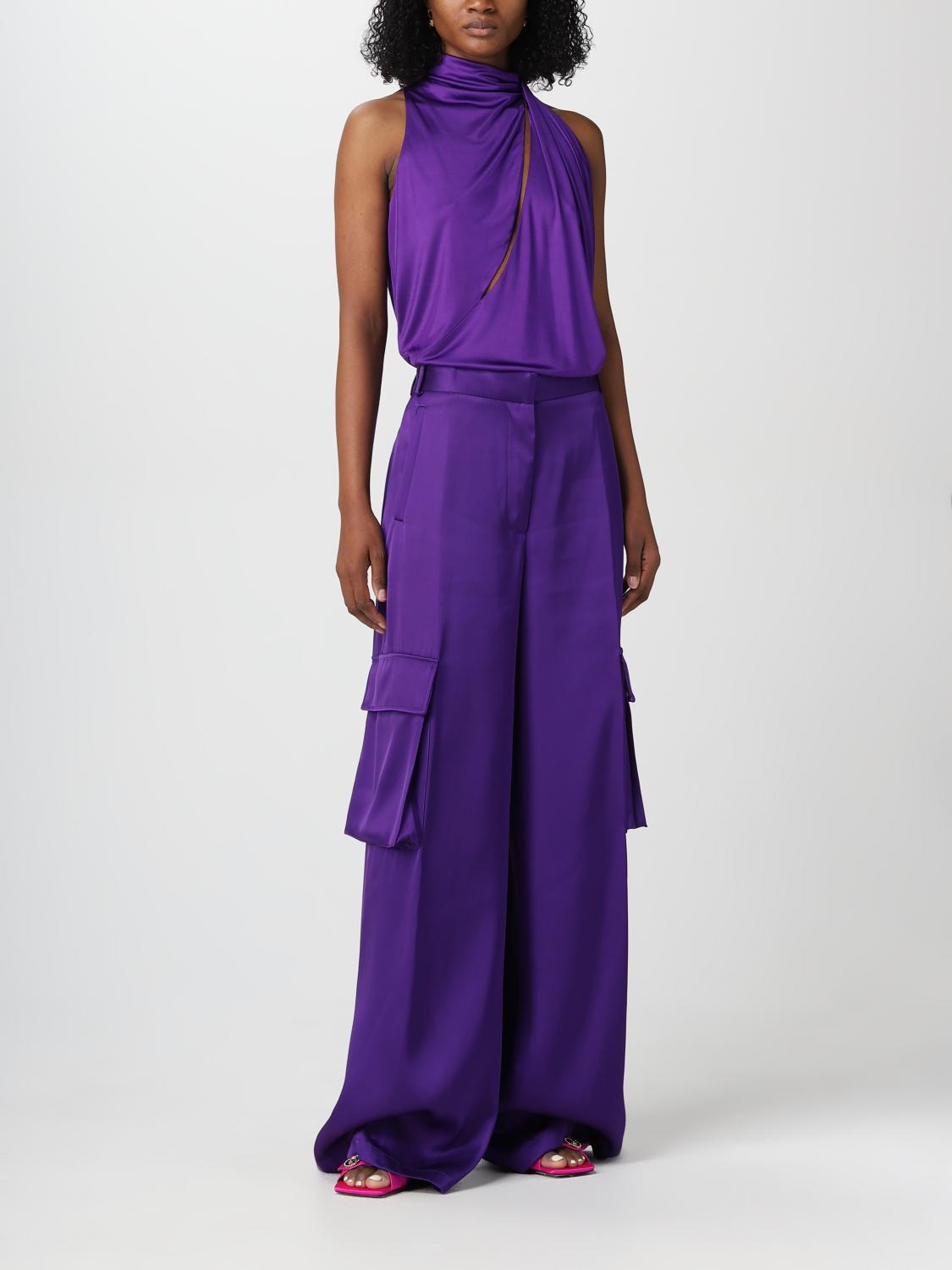 Versace Pants Woman Violet