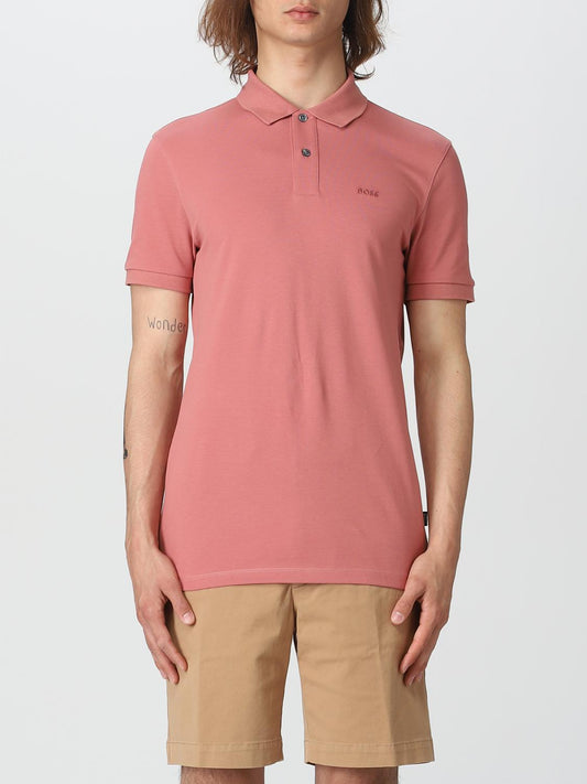 Boss Polo Shirt Men Pink