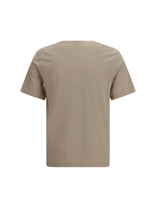 Maison Kitsuné Fox Head Regular T-shirt - Clear Beige Melange