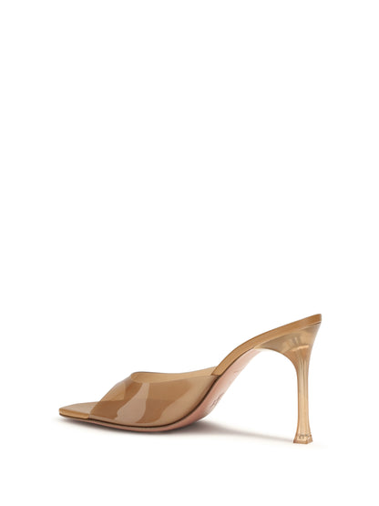 AMINA MUADDI Alexa Glass Mules Sandals