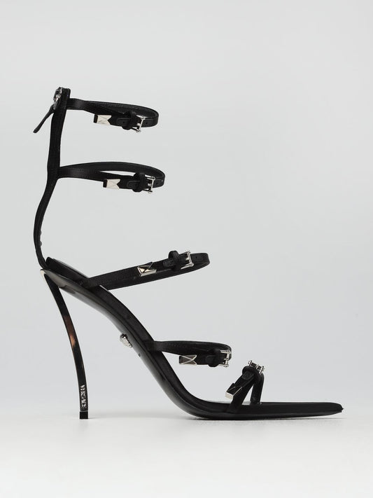 Versace Heeled Sandals Woman Black