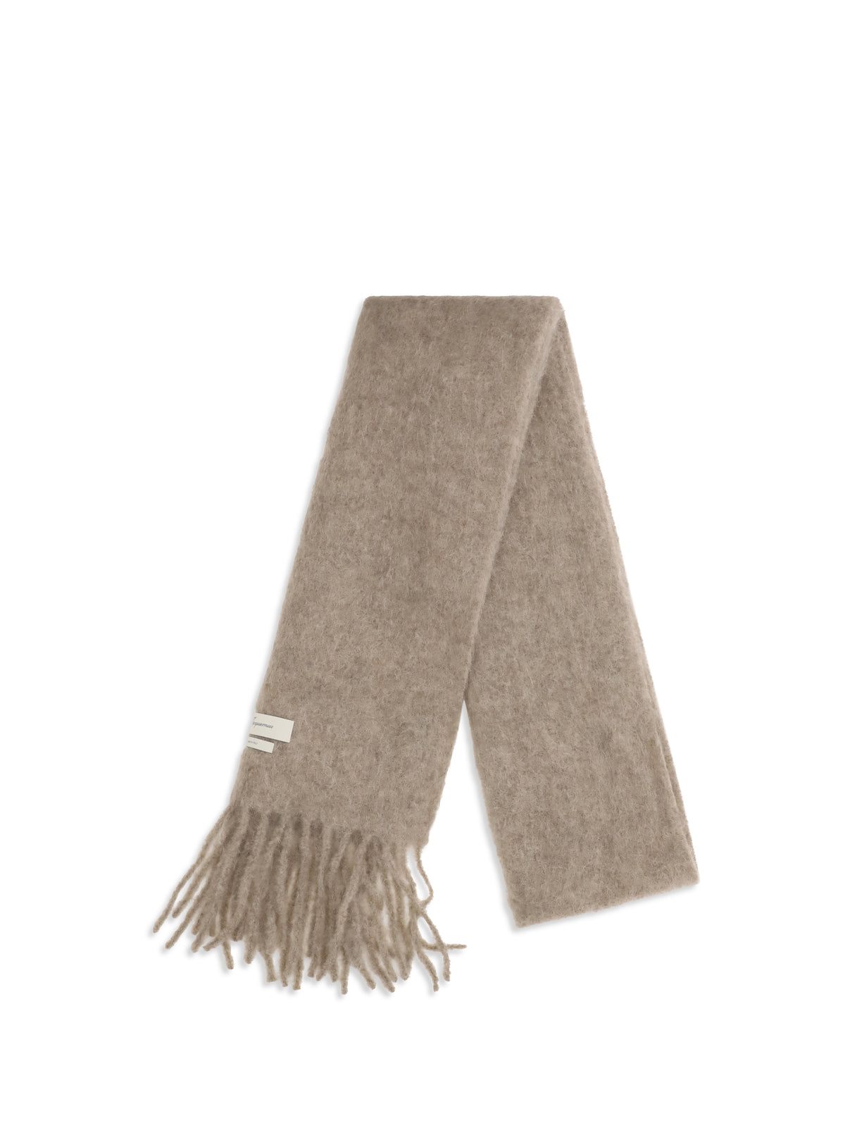 Jacquemus Carro fringed Scarf - Taupe
