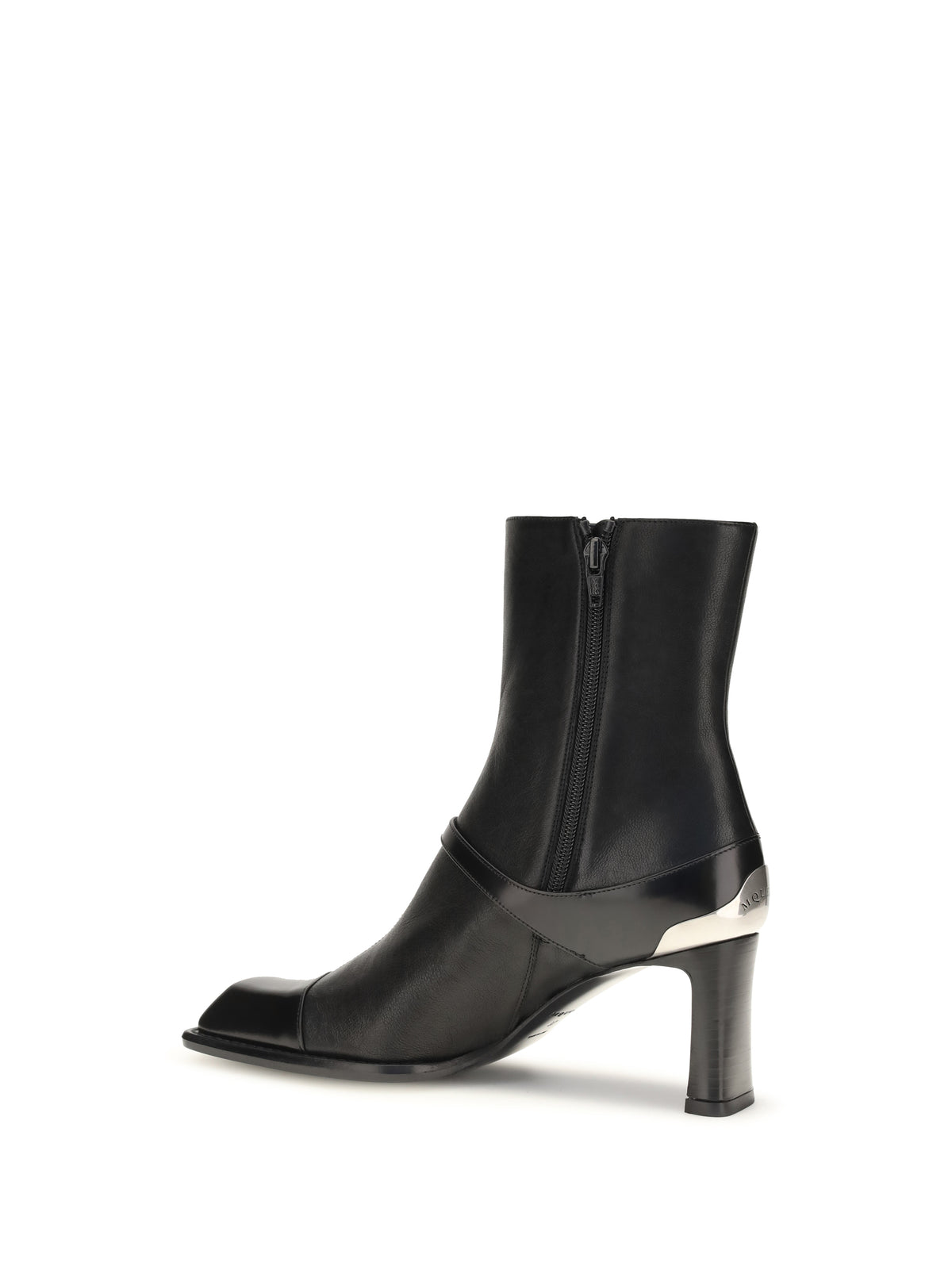 Alexander McQueen Niko Ankle Boots - Black/Silver
