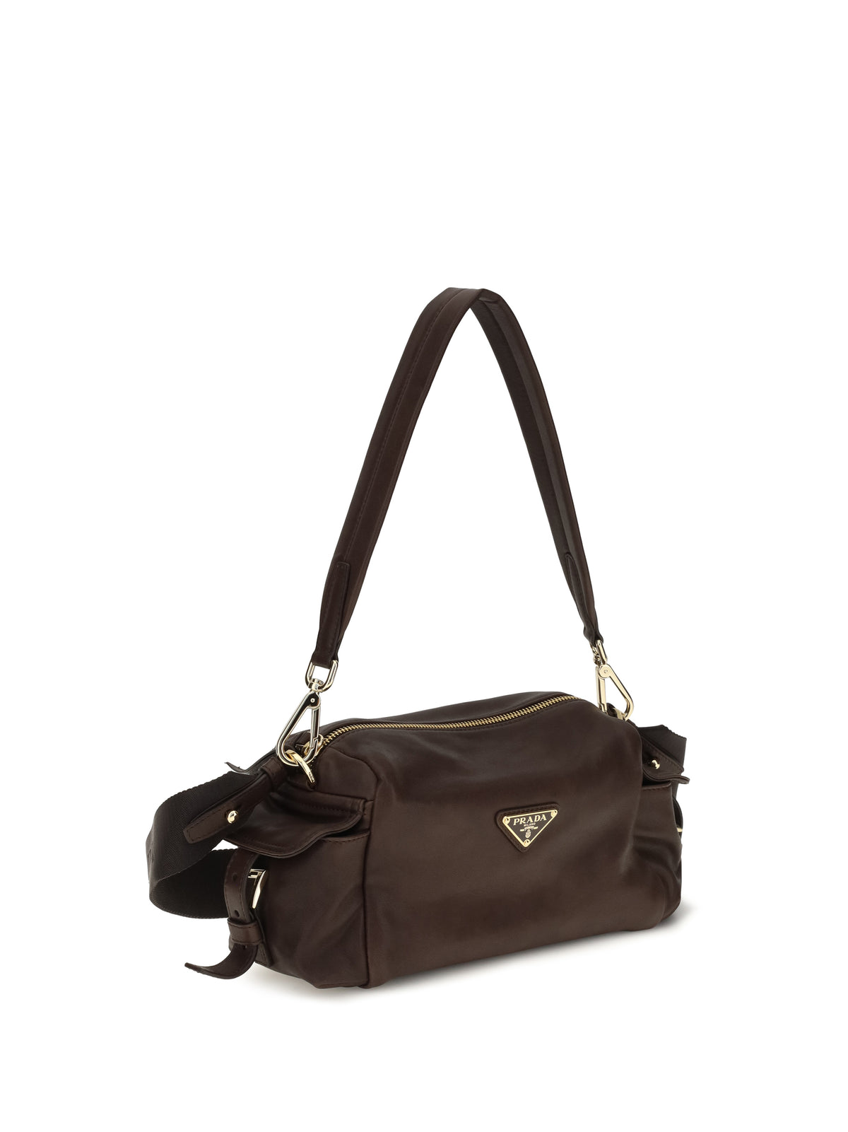 Prada Small Explore Shoulder Bag in nappa leather - Bruciato