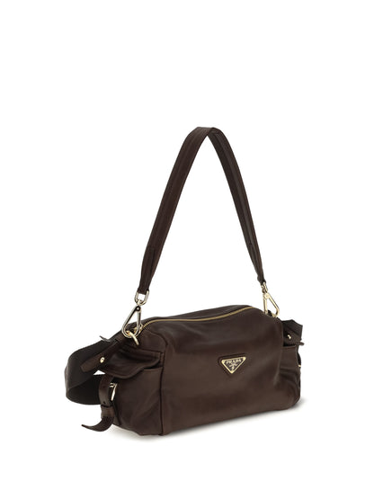 Prada Small Explore Shoulder Bag in nappa leather - Bruciato