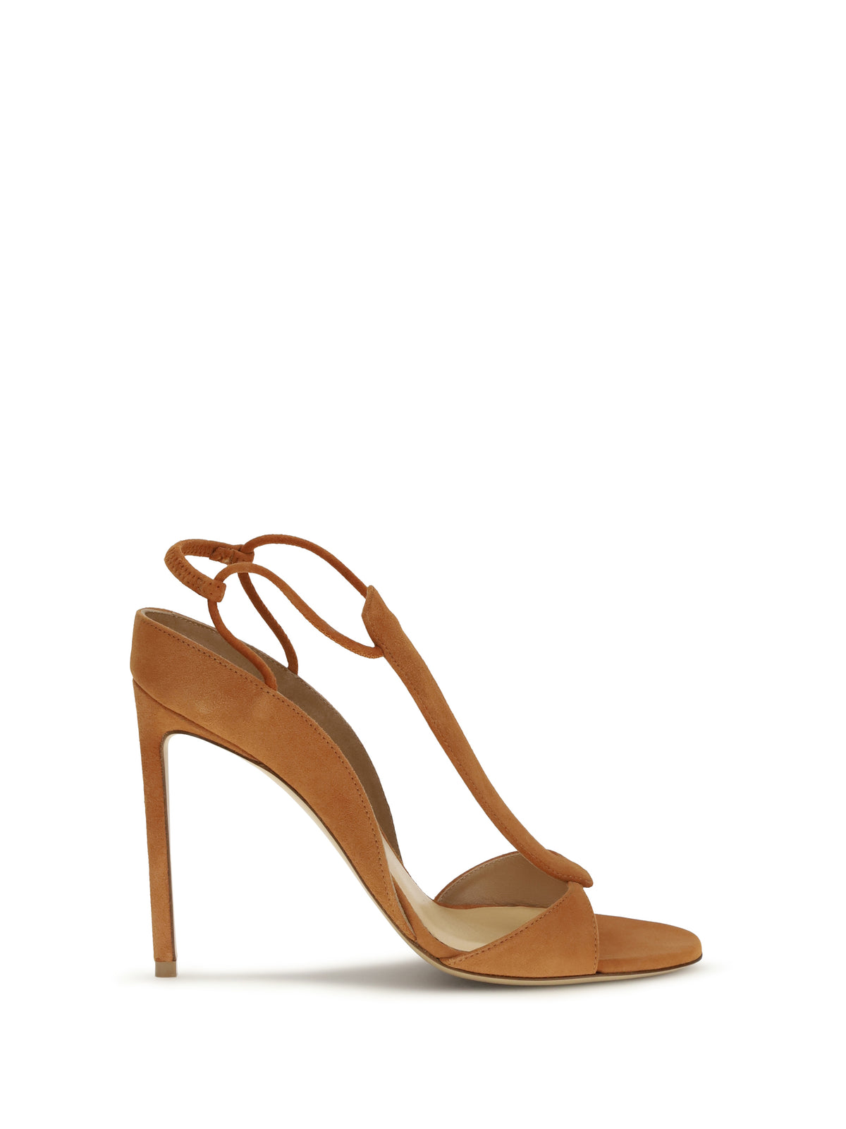 Francesco Russo R1S950 suede Sandals - Pumpkin