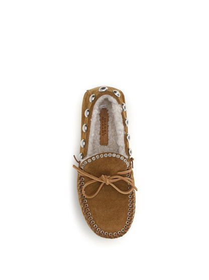 Isabel Marant Fitza suede Loafers - Cognac