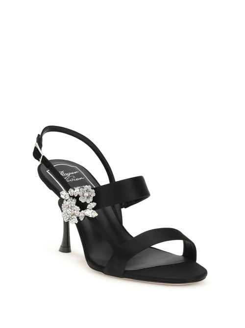 Roger Vivier Bouquet Sandals - Black