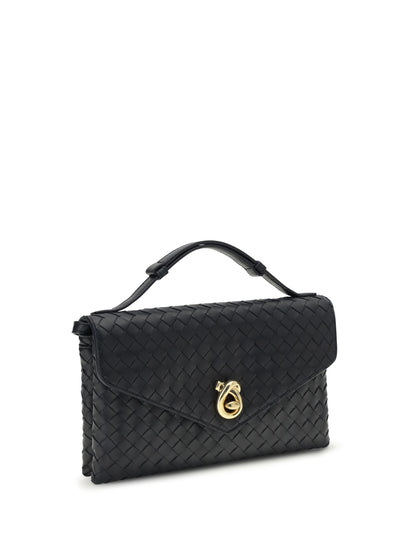 Bottega Veneta Knot Lock Shoulder Bag - Midnight-Muse Brass