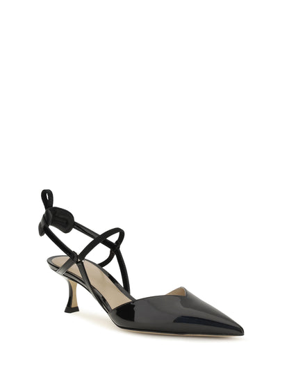 Fendi Patent leather Colibrì Slingback Pumps - Black