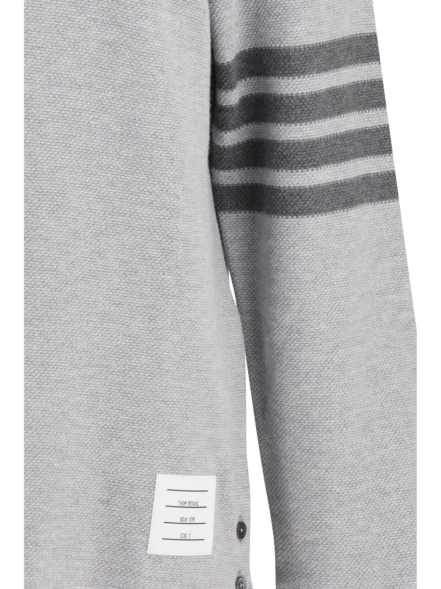 THOM BROWNE Piqué long-sleeve Polo