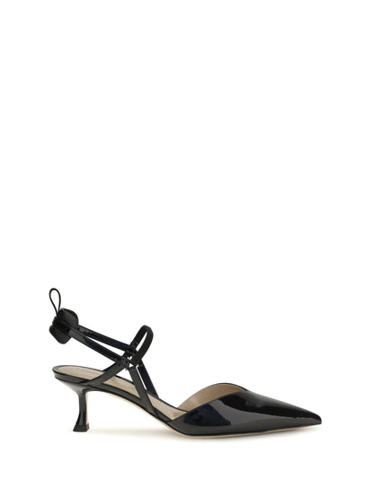 Fendi Patent leather Colibrì Slingback Pumps - Black