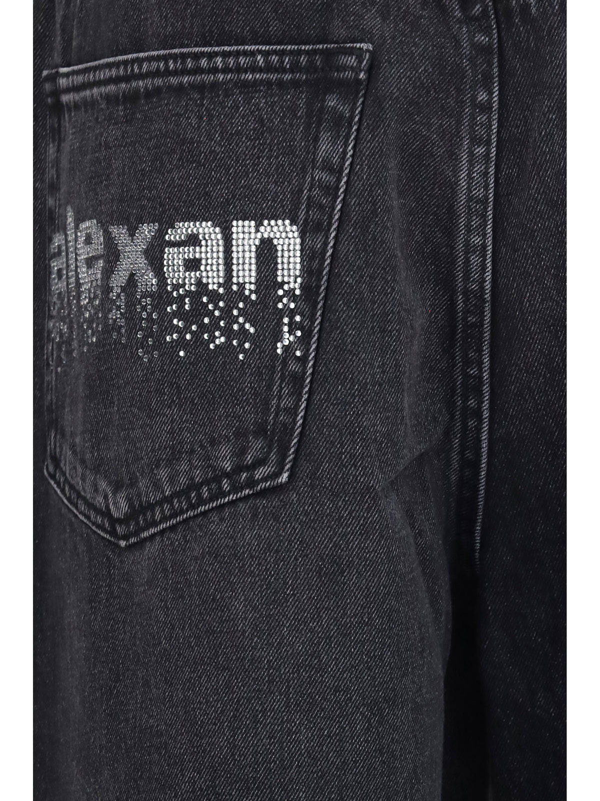 Alexander Wang Crystal balloon Jeans - Grey Aged