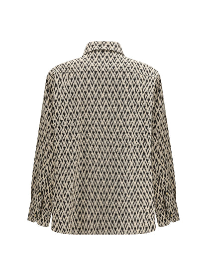 VALENTINO Mixed cotton jacquard Toute La V Jacket