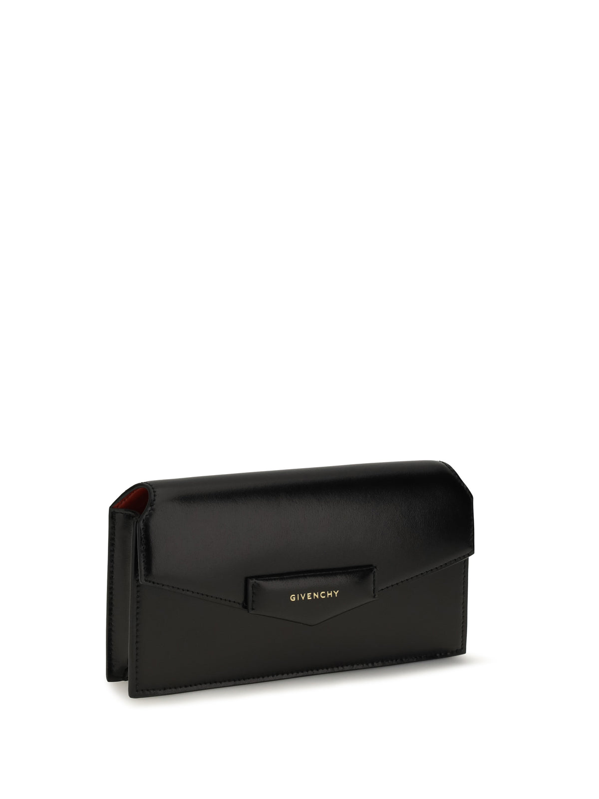 Givenchy Antigona Box leather pouch with chain - Black