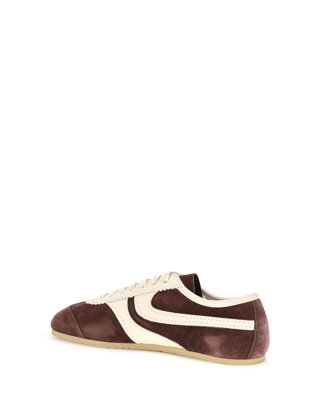 Dries Van Noten Leather panelled Sneakers - Dark Purple