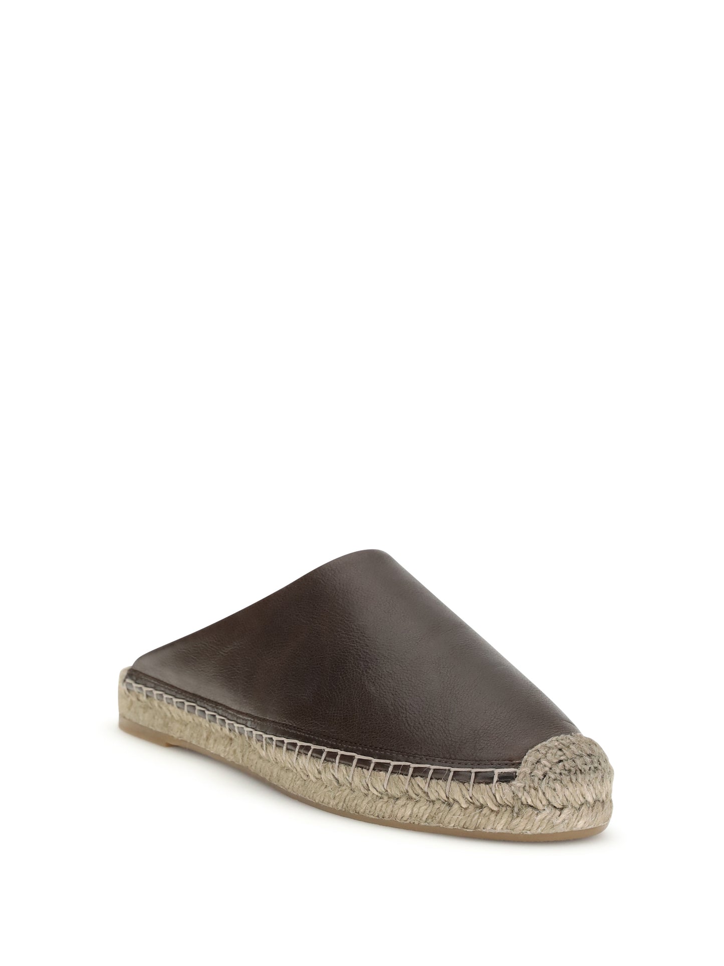 BRUNELLO CUCINELLI Leather Espadrilles Mules