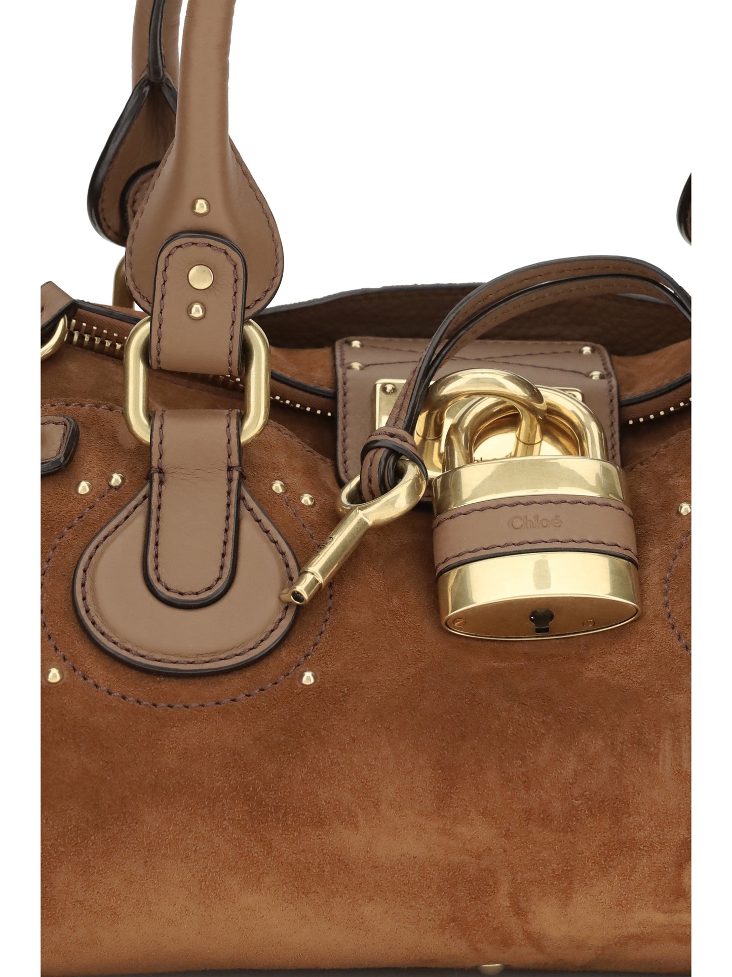 CHLOÉ Paddington suede Handbag