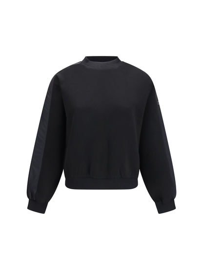 Moose Knuckles Mix Media crewneck Sweater - Black