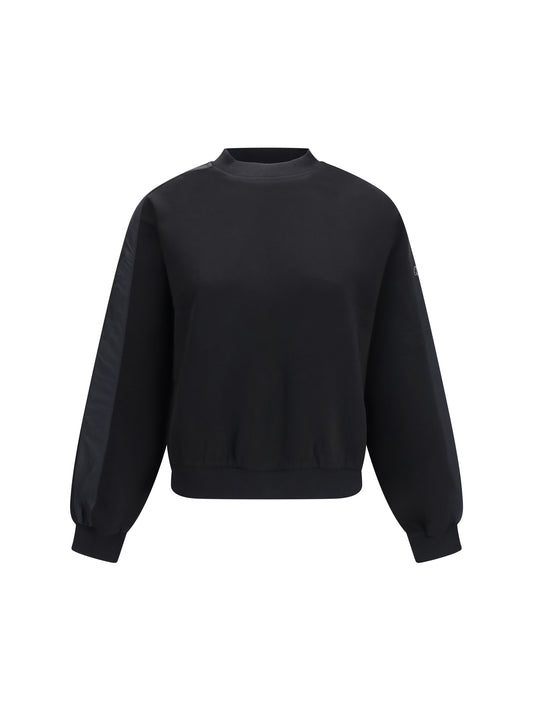 Moose Knuckles Mix Media crewneck Sweater - Black