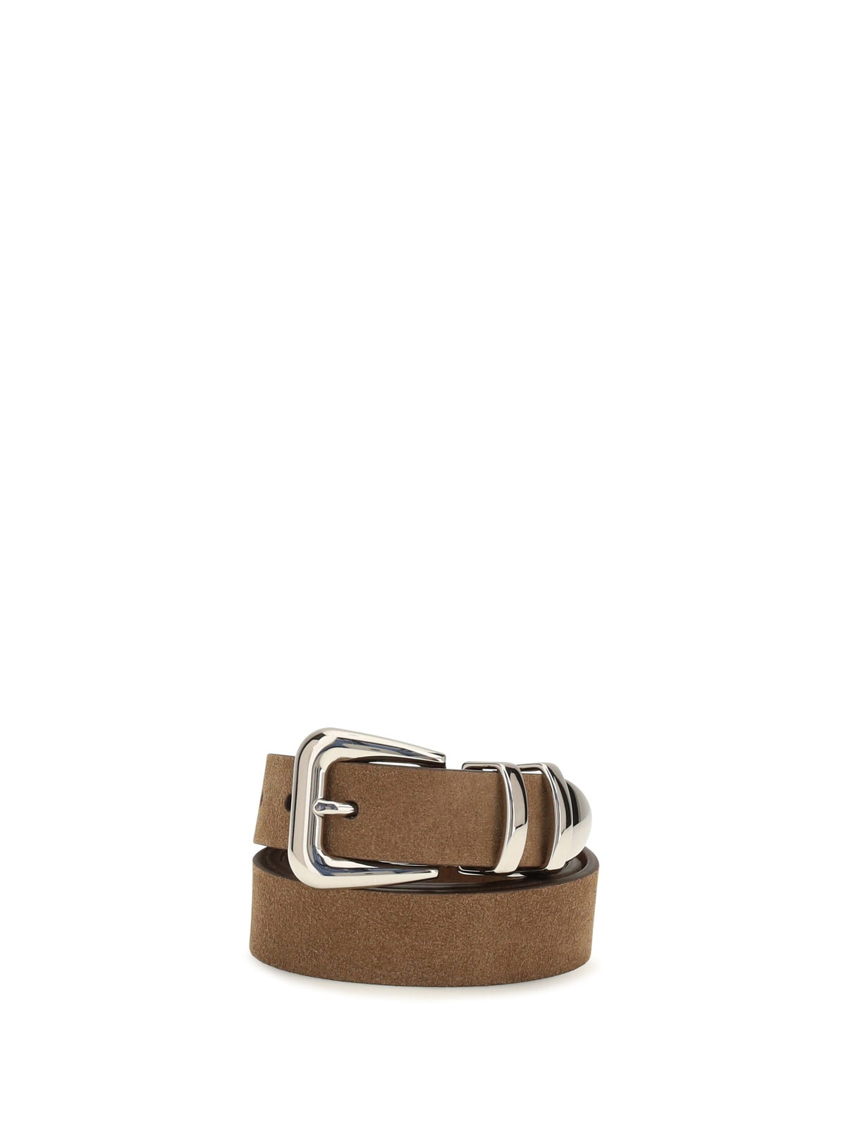 Brunello Cucinelli Suede Belt - Hazelnut