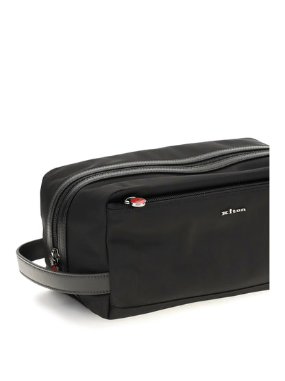 Kiton Nylon Beauty Case - Black