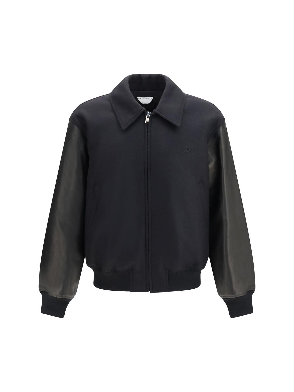 Bottega Veneta Wool and leather Jacket - Double Black