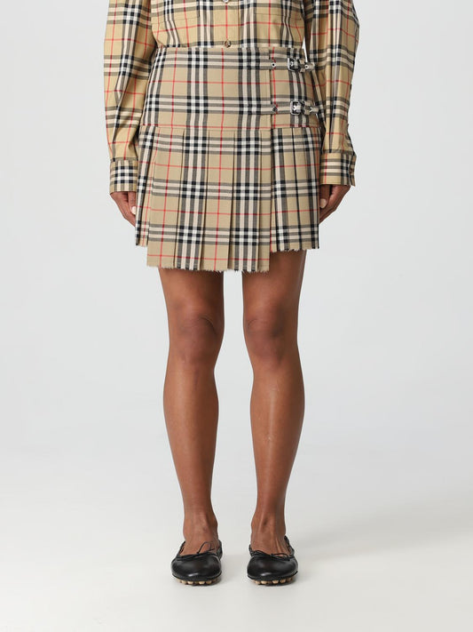 Burberry Skirt Woman Beige