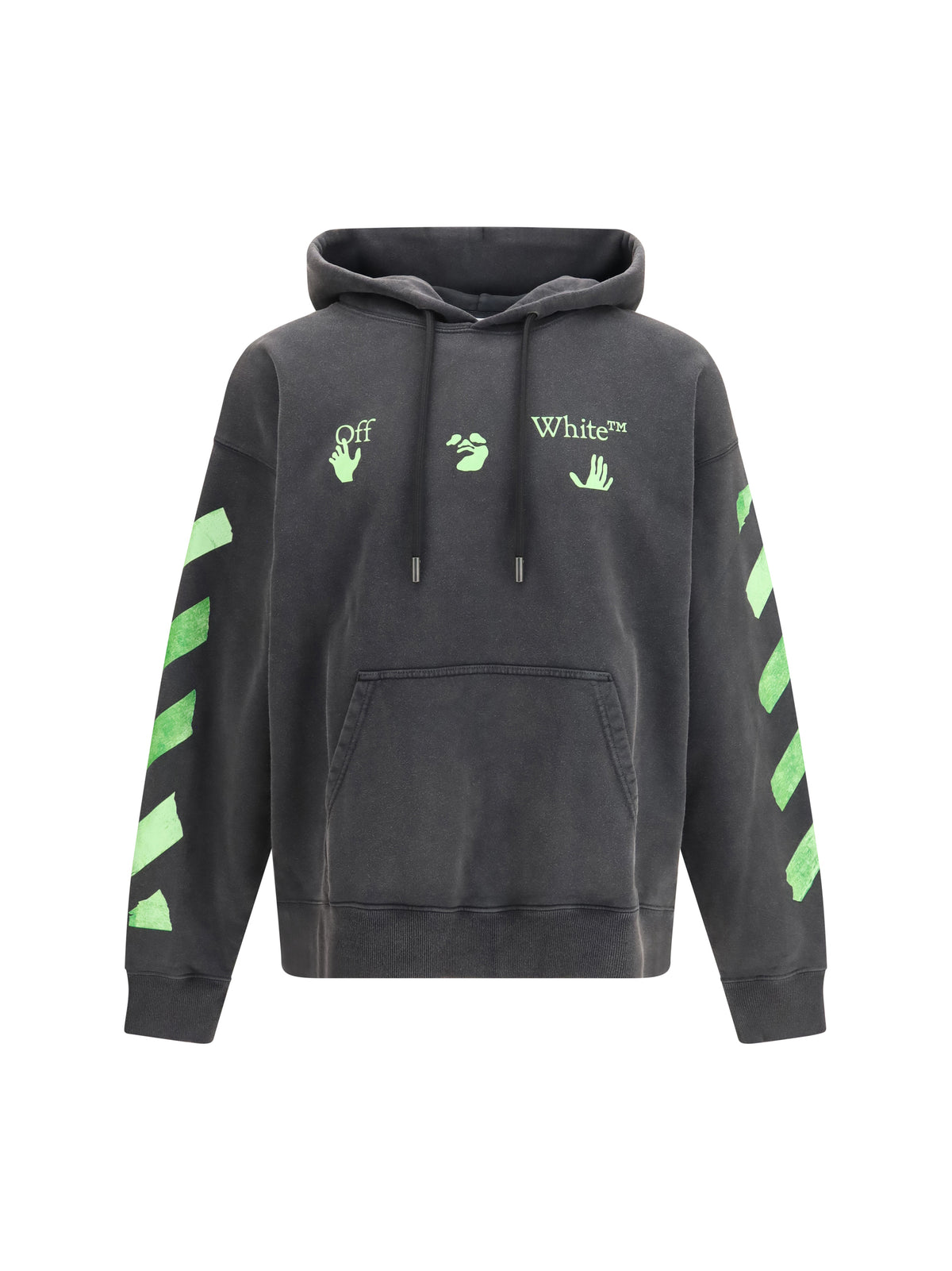 Off-White Bacco Arrow Skate Hooded Sweatshirt - Garment Dyed + Fad
