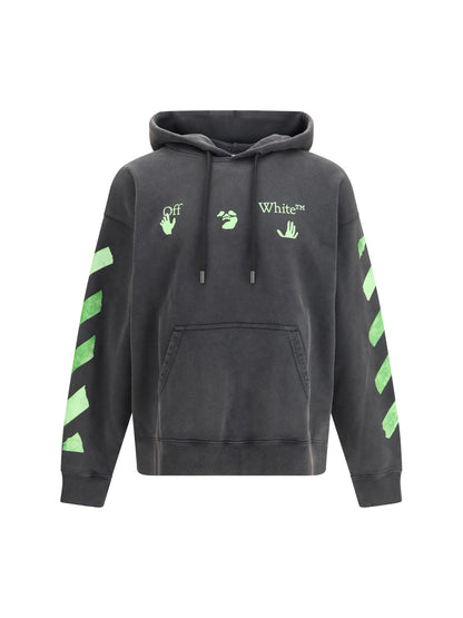 Off-White Bacco Arrow Skate Hooded Sweatshirt - Garment Dyed + Fad